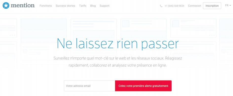 Suivez vos concurrents et votre domaine d'activité avec Mention